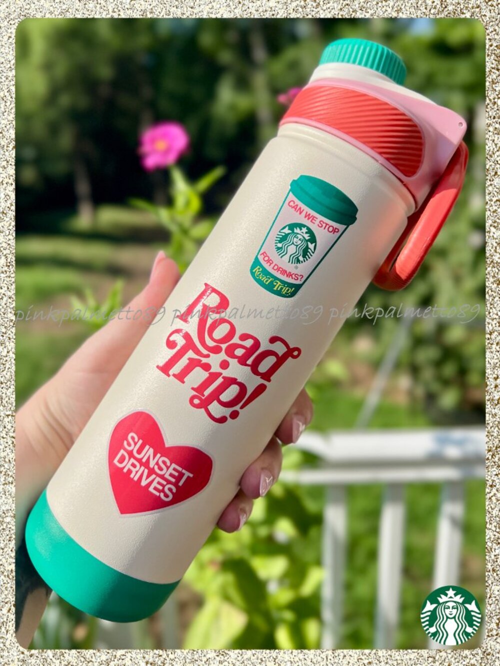 ✨🚗 NWT 2026 Dandy + Starbucks Summer Road Trip Graphics 26oz SS Water Bottle